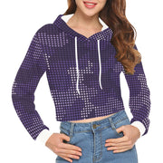 Cropped Camo Hoodie | Regular Fit | Blue LED Camouflage Camo Colors