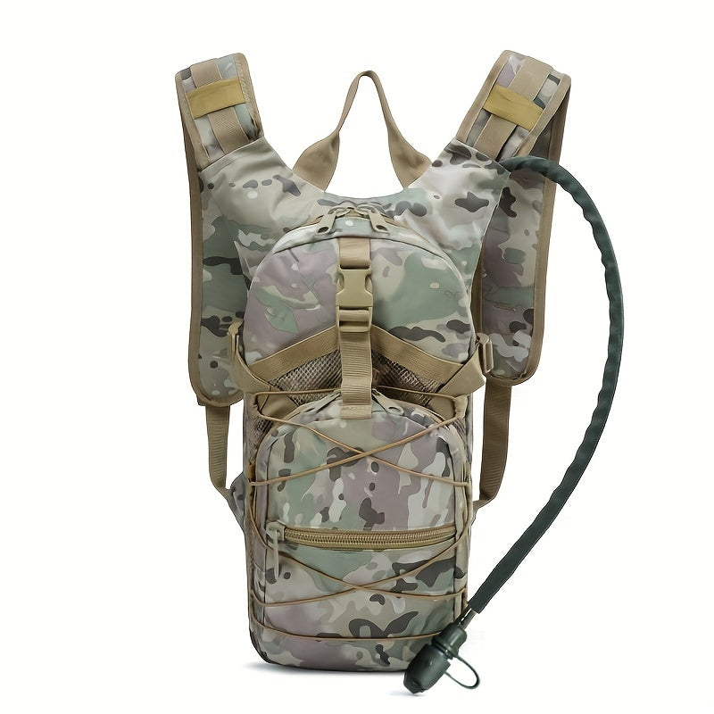 Versatile Tactical Backpack with Built-In Hydration System Camo Colors