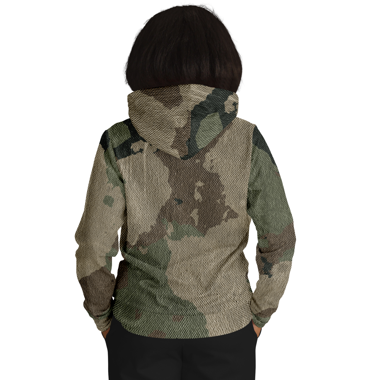 Camo Hoodie | Dirty Old Brown Pullover Camo Colors
