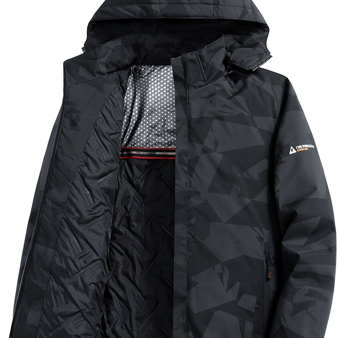 Men's Winter Padded Coat: Warm Jacket with Detachable Hood & Pockets Camo Colors