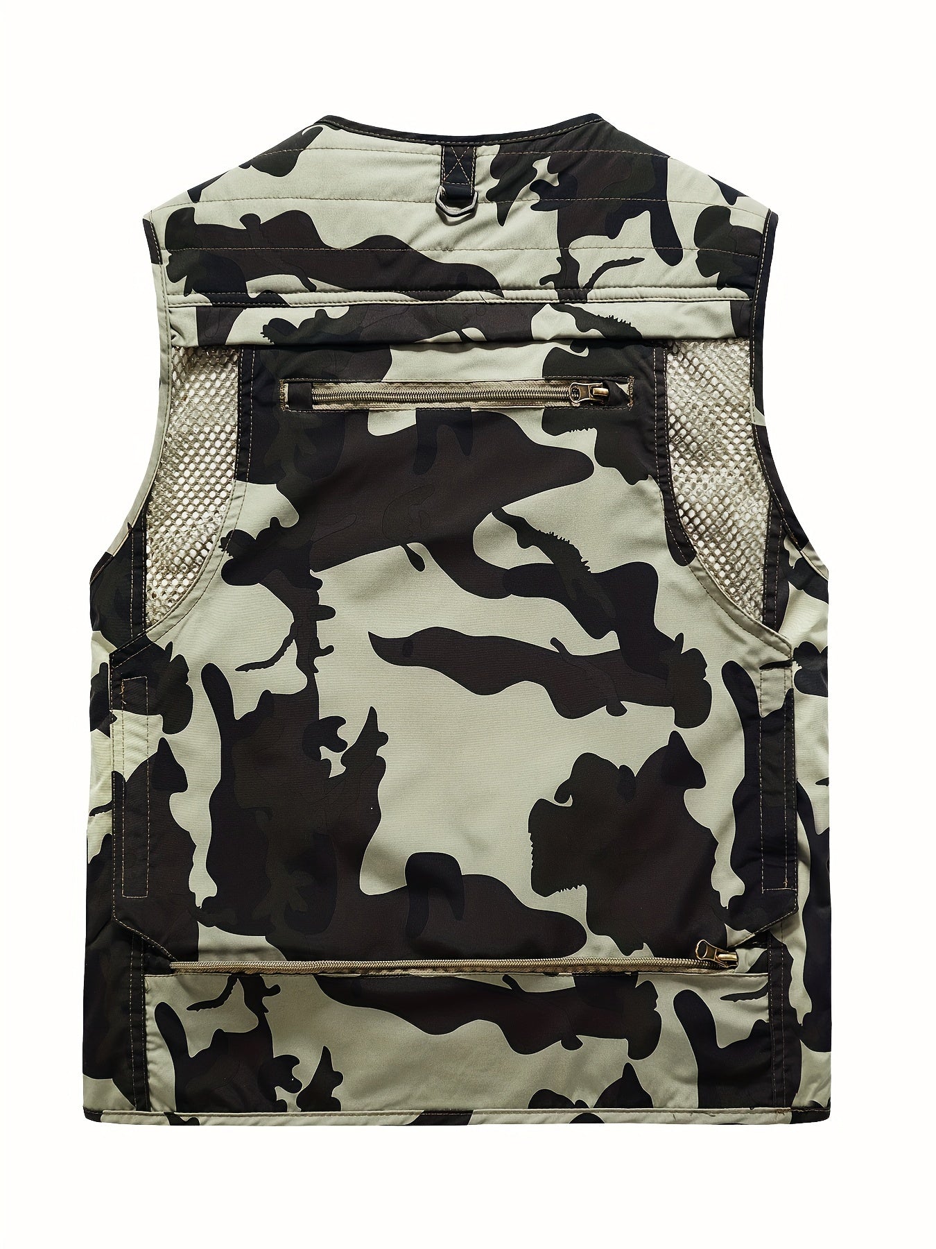 Men'n Stylish Spring And Autumn Multi-Pocket Work Vest Camo Colors