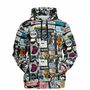Streetwear Hoodie | Graffiti Street Art Amsterdam Patches Camo Colors