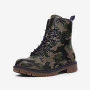 Military Green Camo Boots | Lightweight Leather Camo Colors