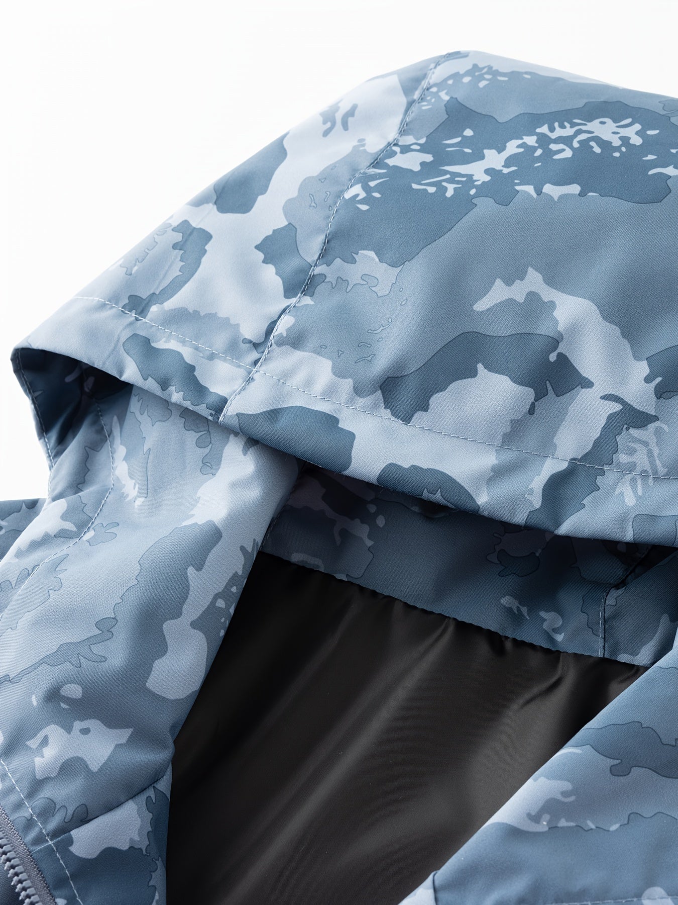 Men's Camo Windbreaker Jacket with a Hood | Multi Pocket Cargo Jacket Camo Colors