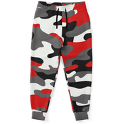 Camo Joggers | Unisex | Red, Black, and White Camo Colors