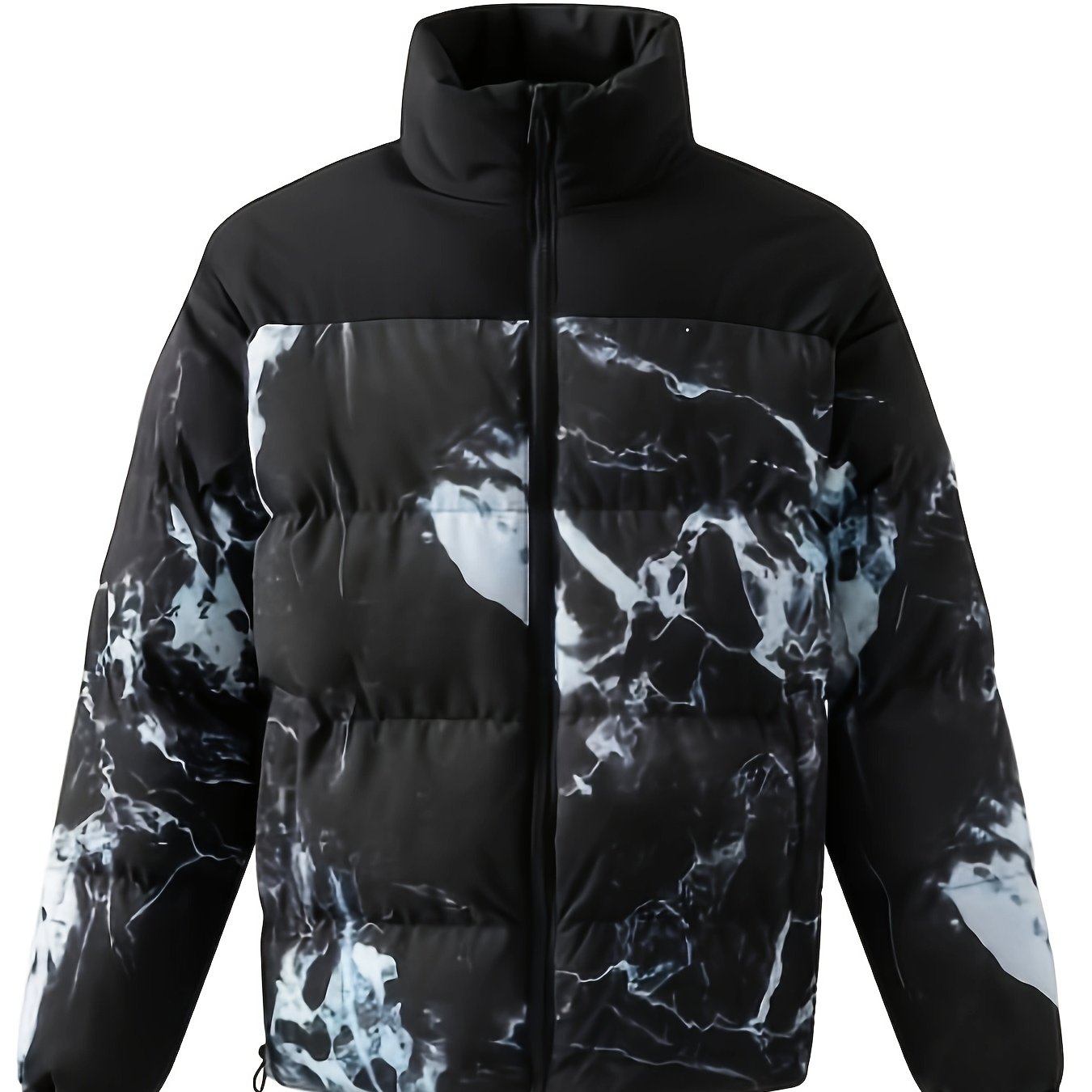 Men's Casual Camo Jacket | Zip-Up with Pockets, Stand Collar Camo Colors