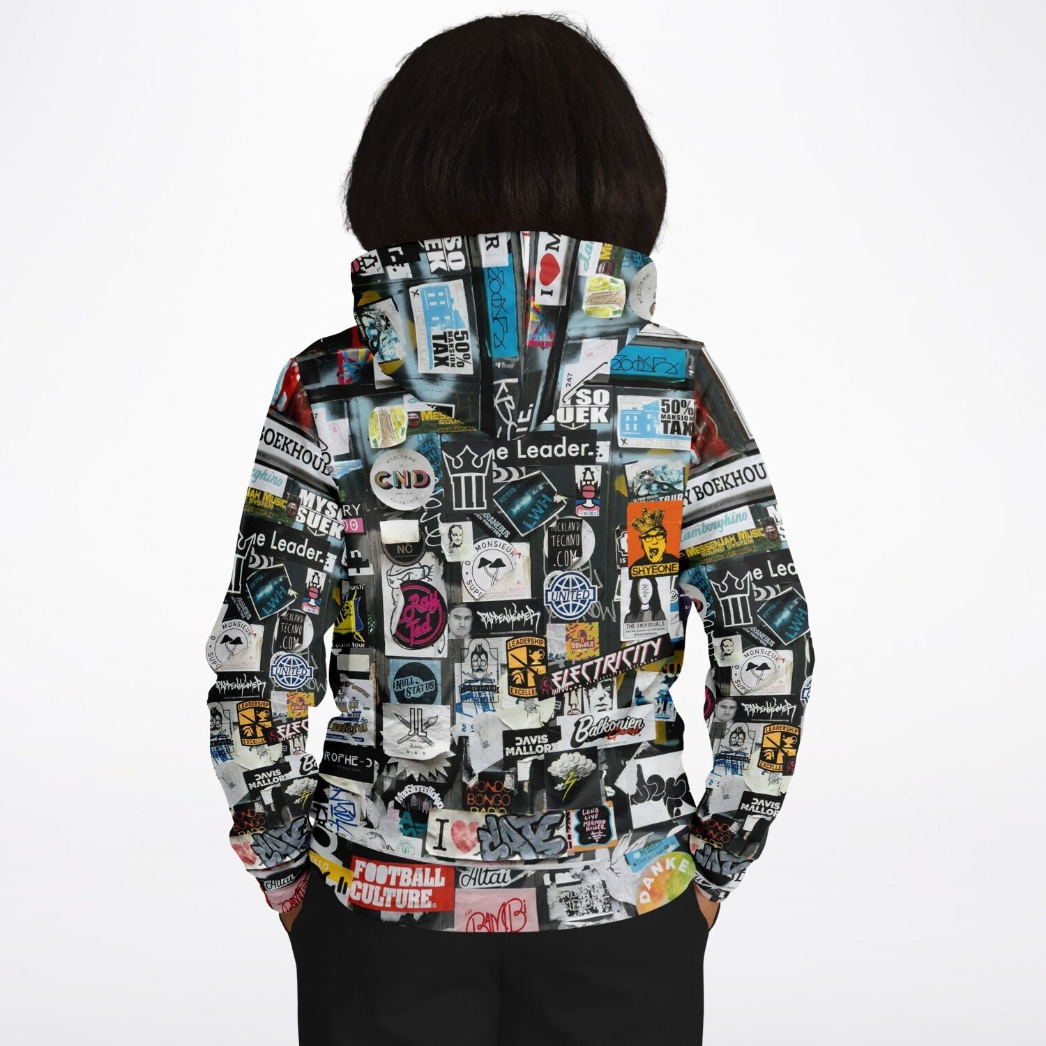Streetwear Hoodie | Graffiti Street Art Amsterdam Patches Camo Colors