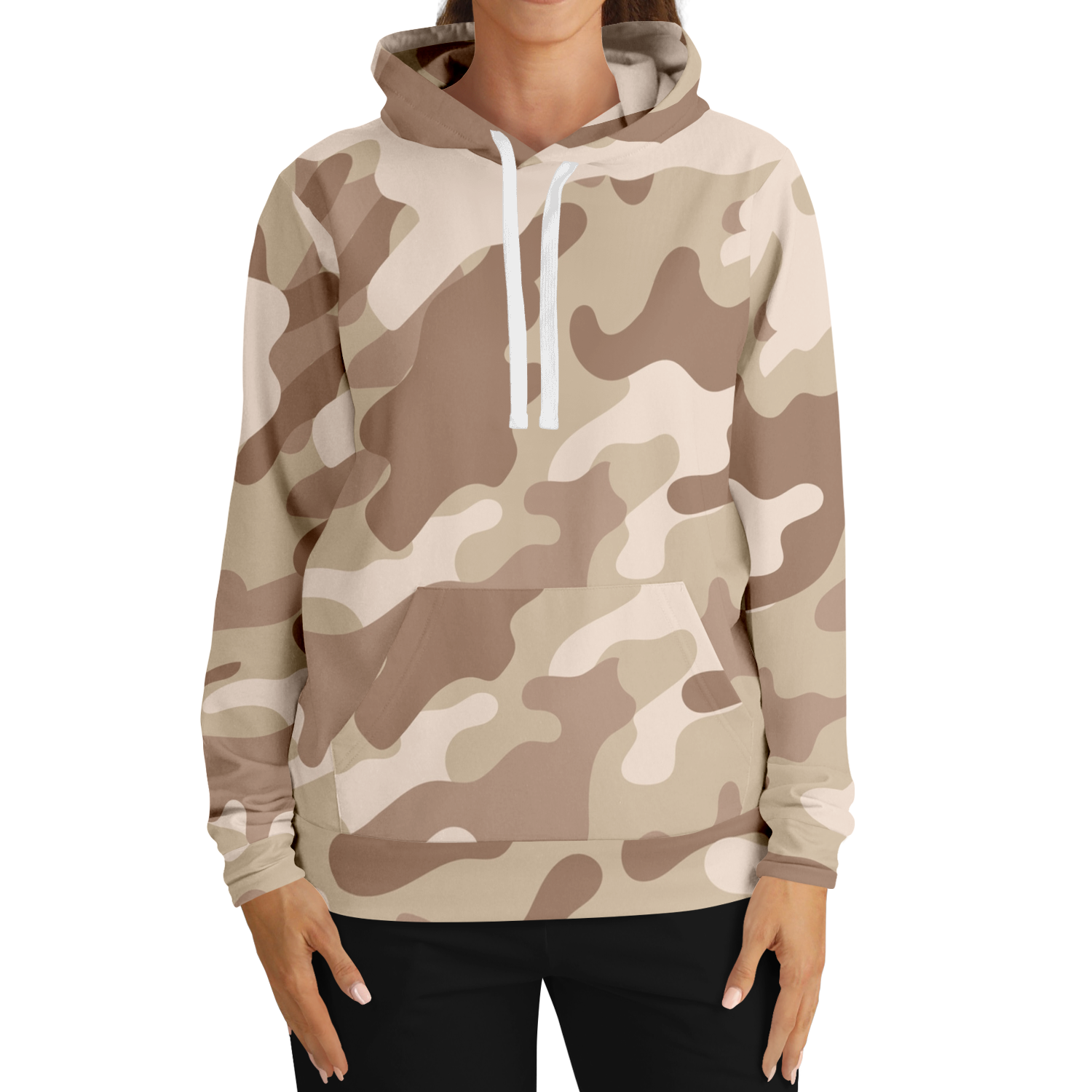 Camo Hoodie | Brown Desert Pullover Camo Colors