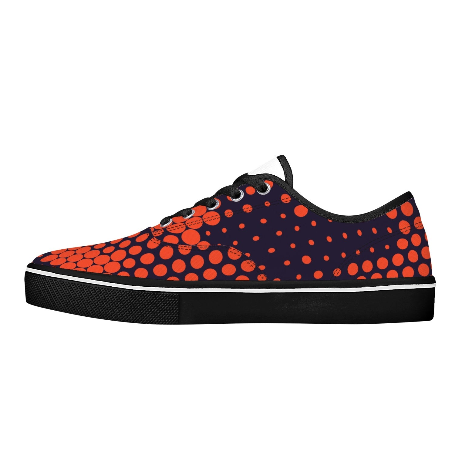 Camo Skate Shoes | Orange & Blue Digital Camouflage Camo Colors