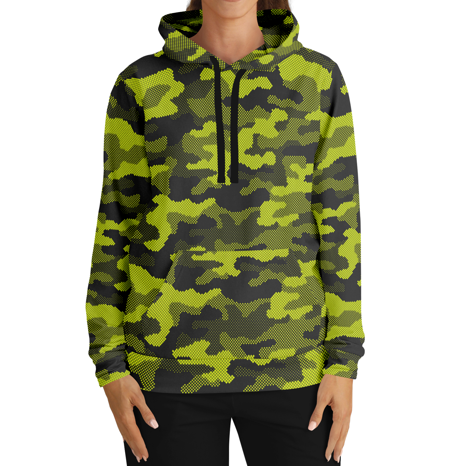 Green Dotted Camo Hoodie | Military Camouflage Camo Colors