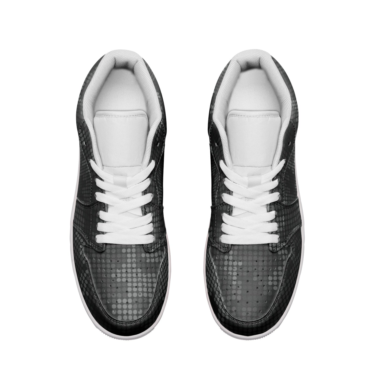 Black Camo Sneakers | Stylish Pixel | Unisex Low Top Leather Camo Colors