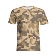 Camo T-shirt | Cotton | Unisex | Khaki Camouflage Camo Colors