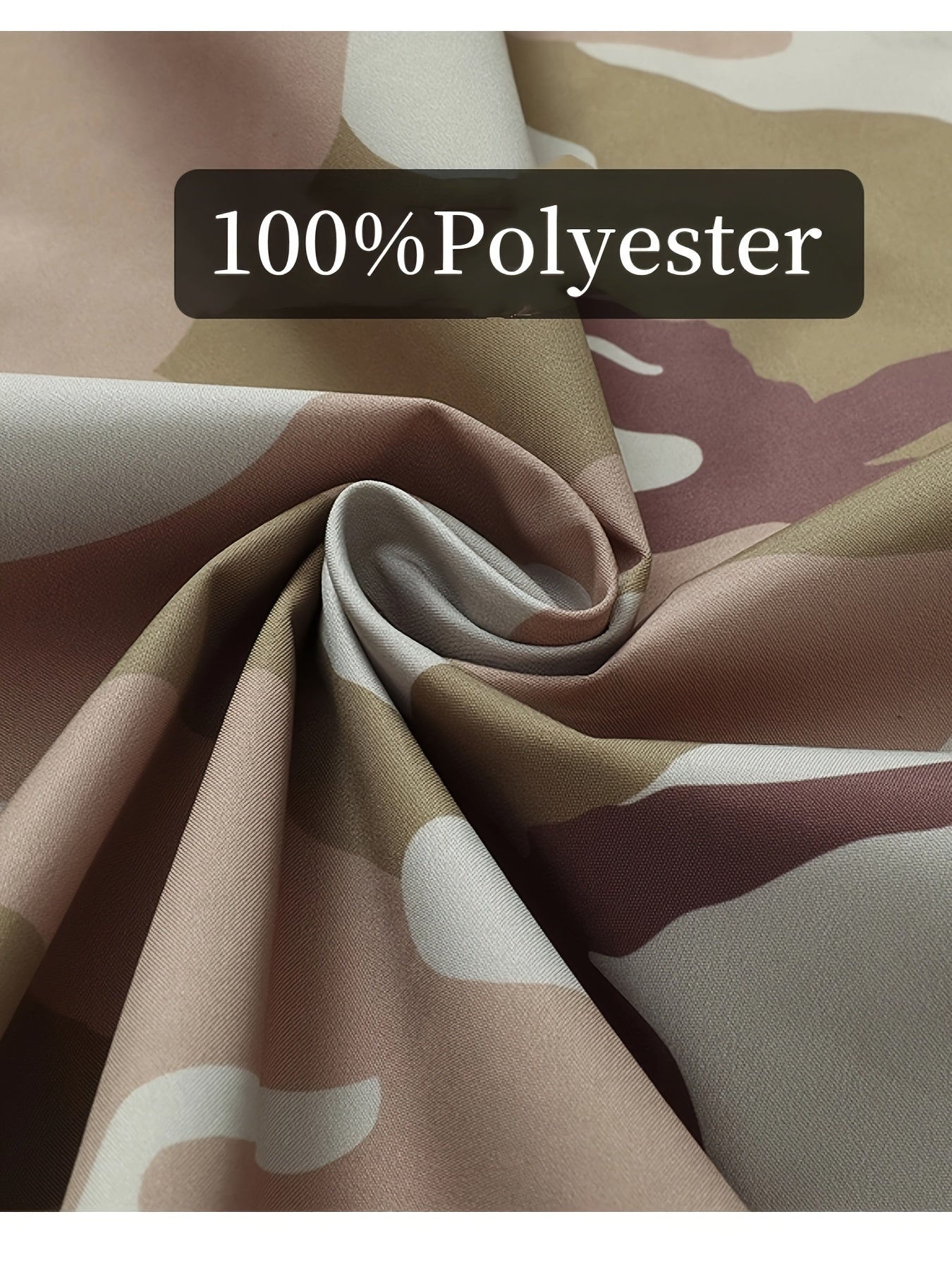 Military Style Men's Camo Jacket in Khaki and Green Camo Colors