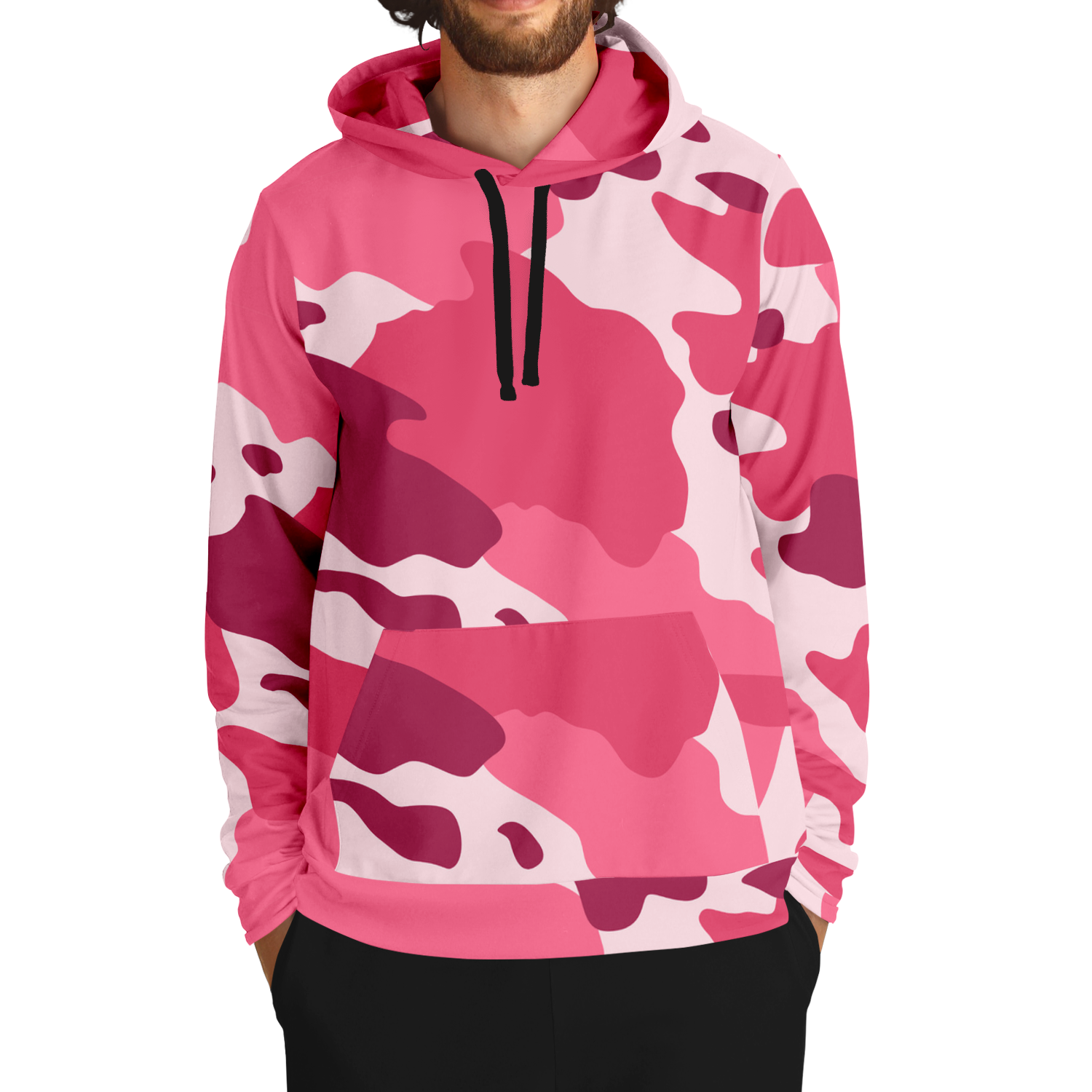 Camo Hoodie | Cherry, Piggy Pink and Rich Maroon Camo Colors