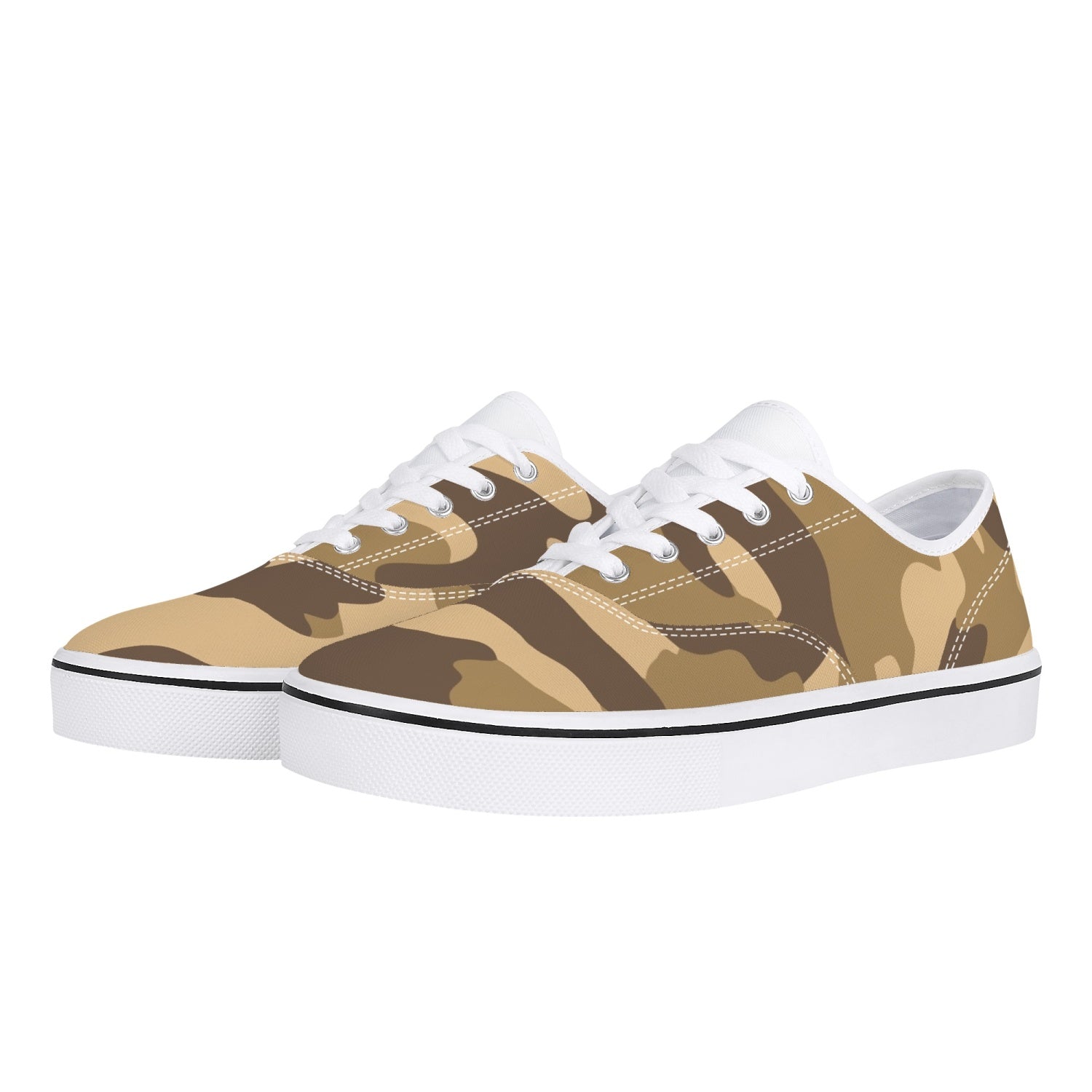 Camo Skate Shoes | Khaki Camouflage Camo Colors