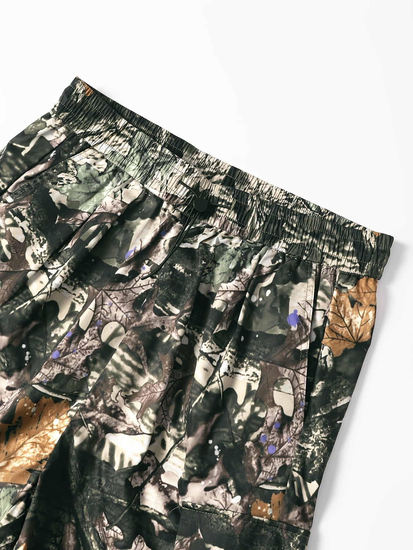 Men's Camo Cargo Pants with Multi-Pocket | Loose Fit Camo Colors