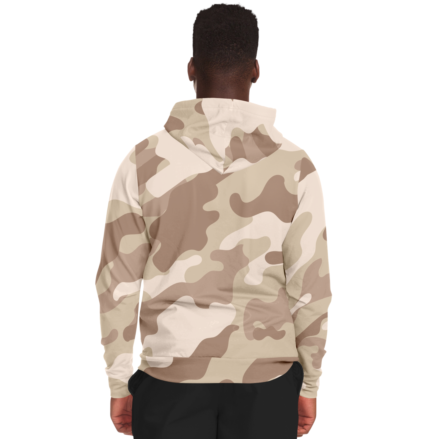 Zip-Up Hoodie | Desert Brown Camouflage style Camo Colors
