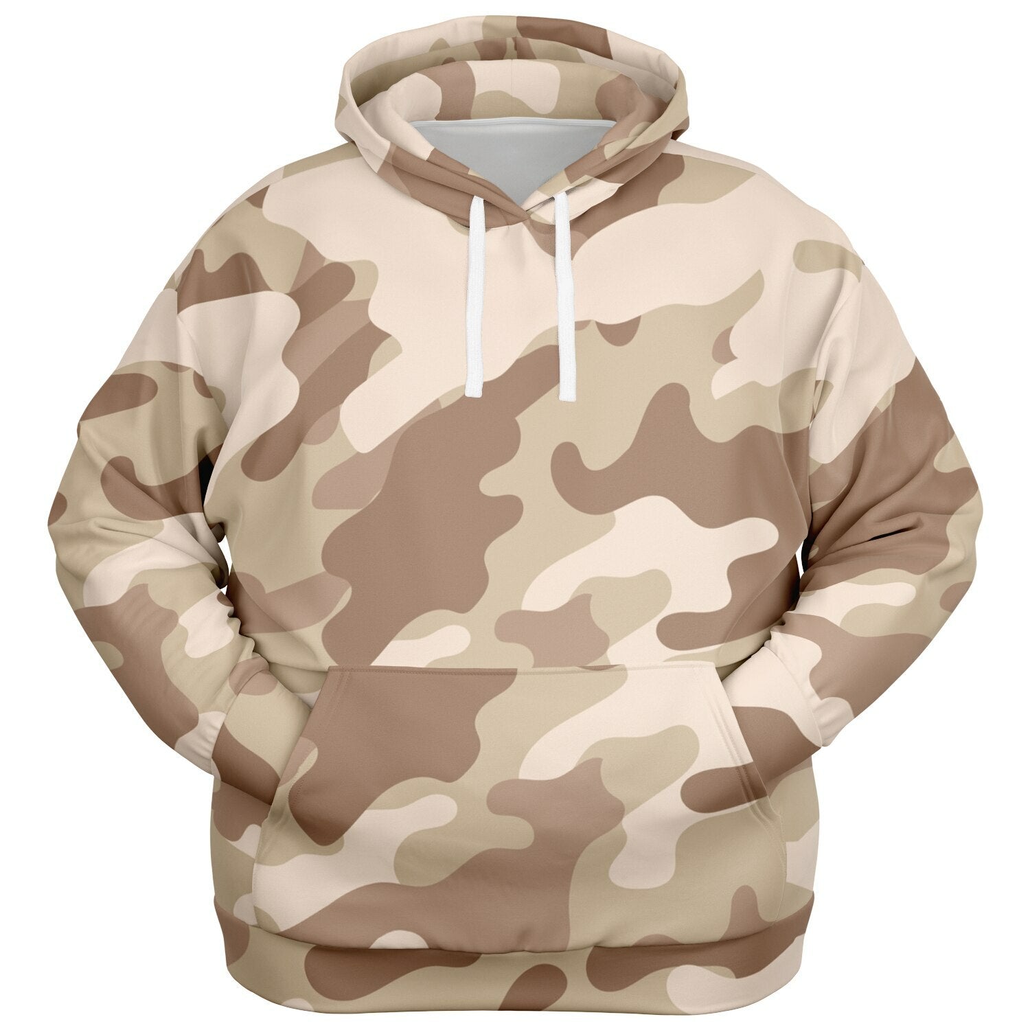 Plus-size Camo Hoodie in Desert Brown Print | Camo Colors
