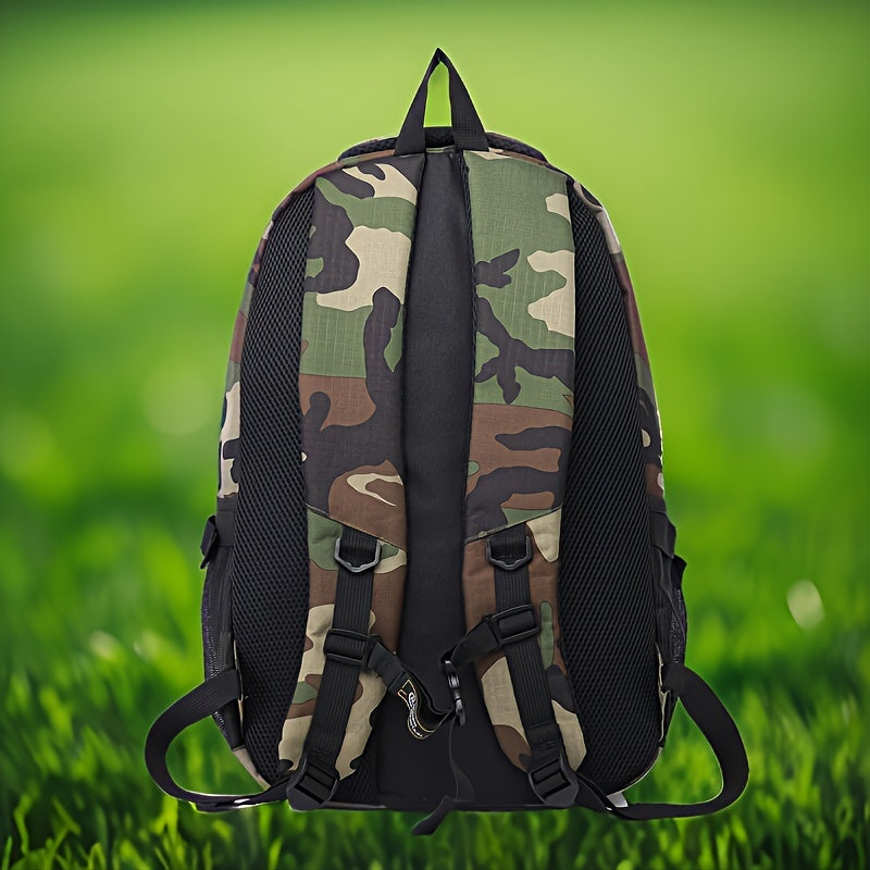 Simple Large Capacity Camouflage Print Backpack Camo Colors