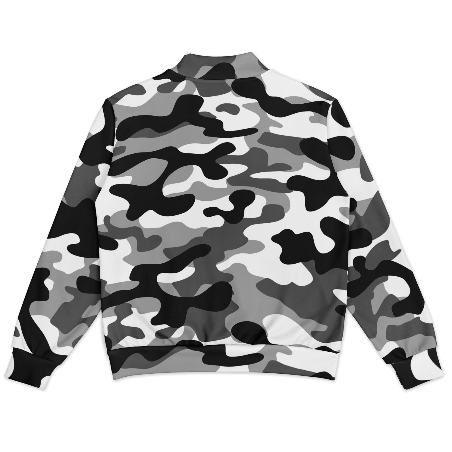 Baseball Camo Jacket | Military Camouflage in Black, Grey & White Camo Colors