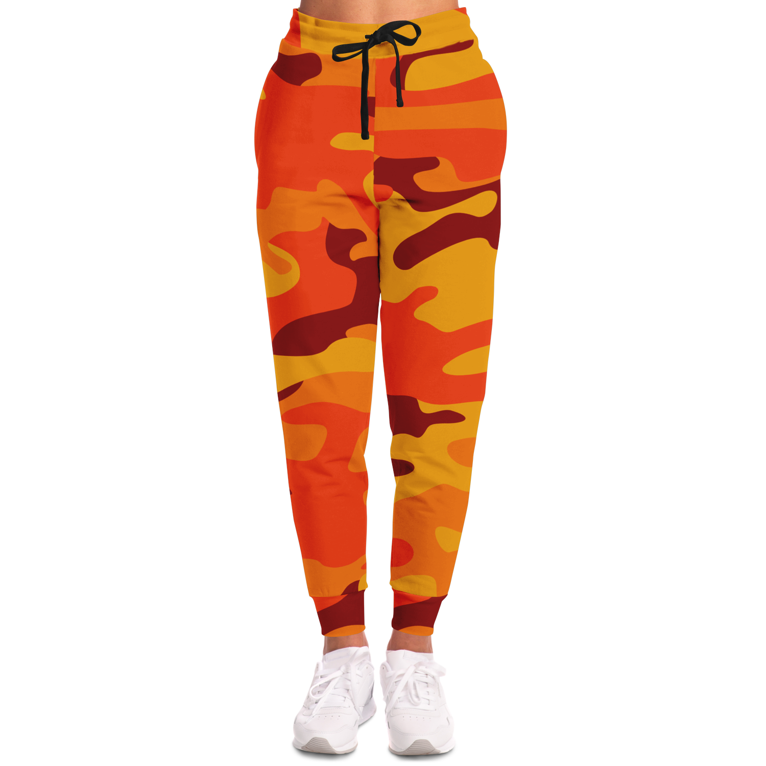 Camo Joggers Unisex Orange Red