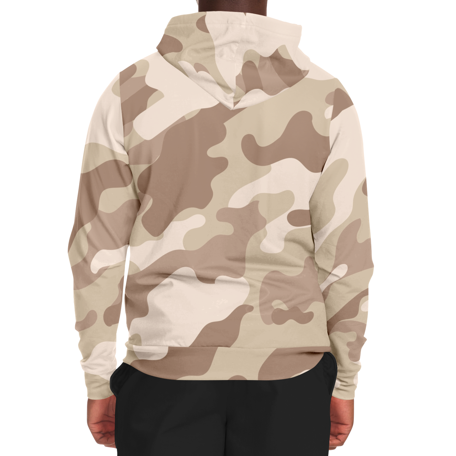 Zip-Up Hoodie | Desert Brown Camouflage style Camo Colors