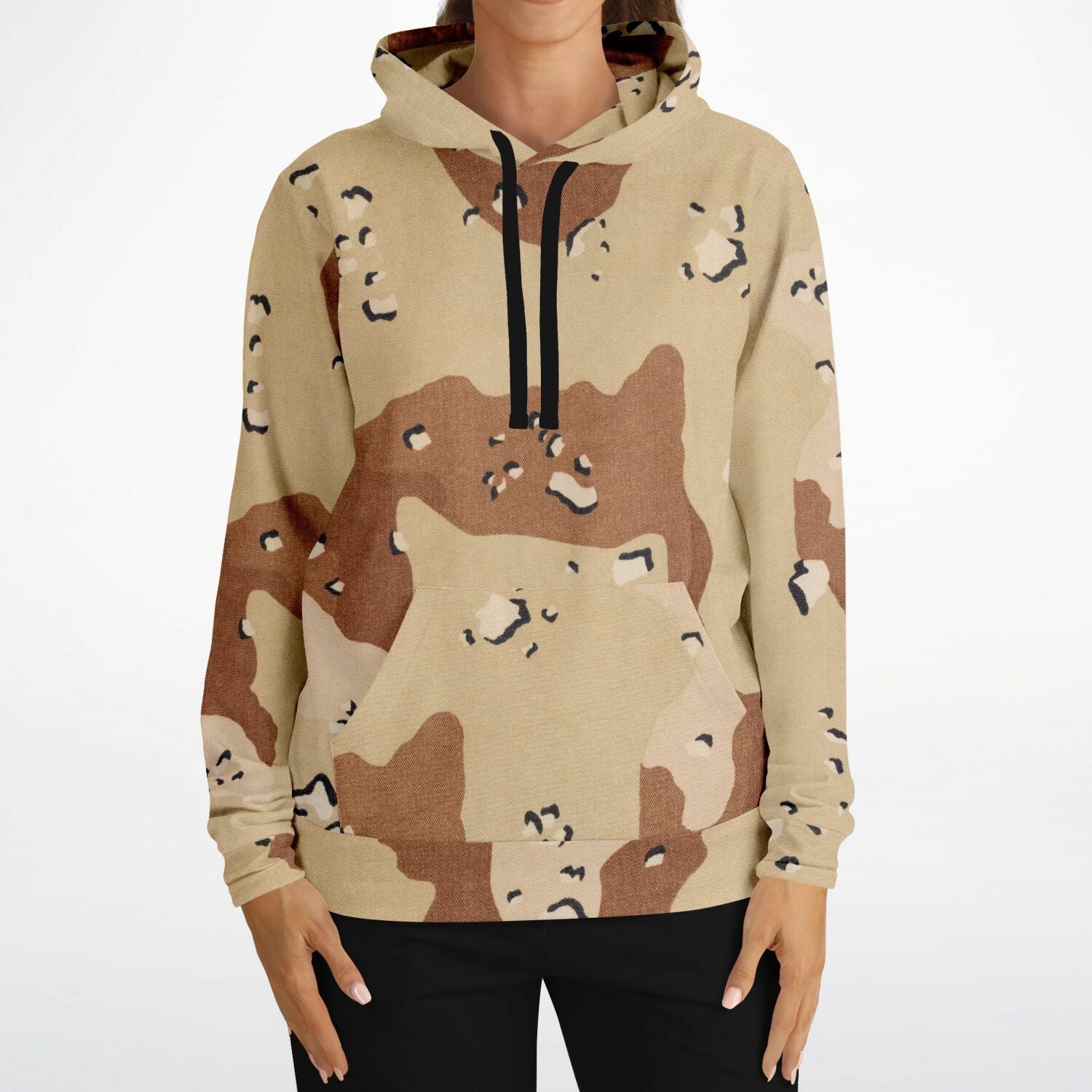 Leopard Print Hoodie | Blue Denim-Style | Camo Colors