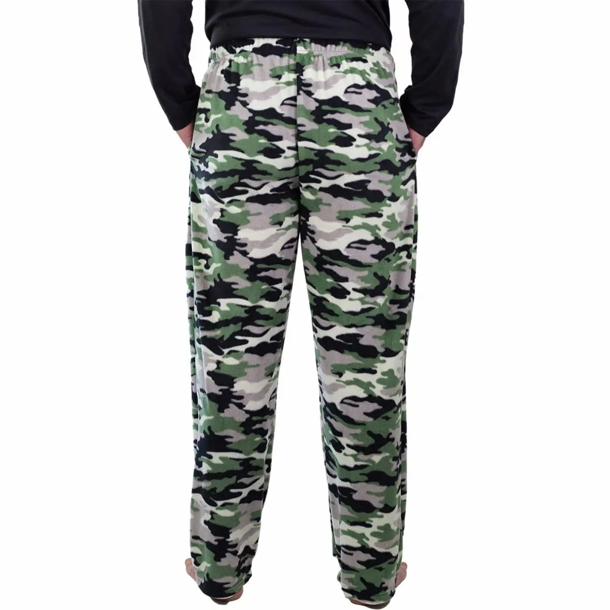 DG Hill 1Pack or 3Pack Mens PJ Pajama Pants Bottoms Fleece Lounge Pants Camo Colors