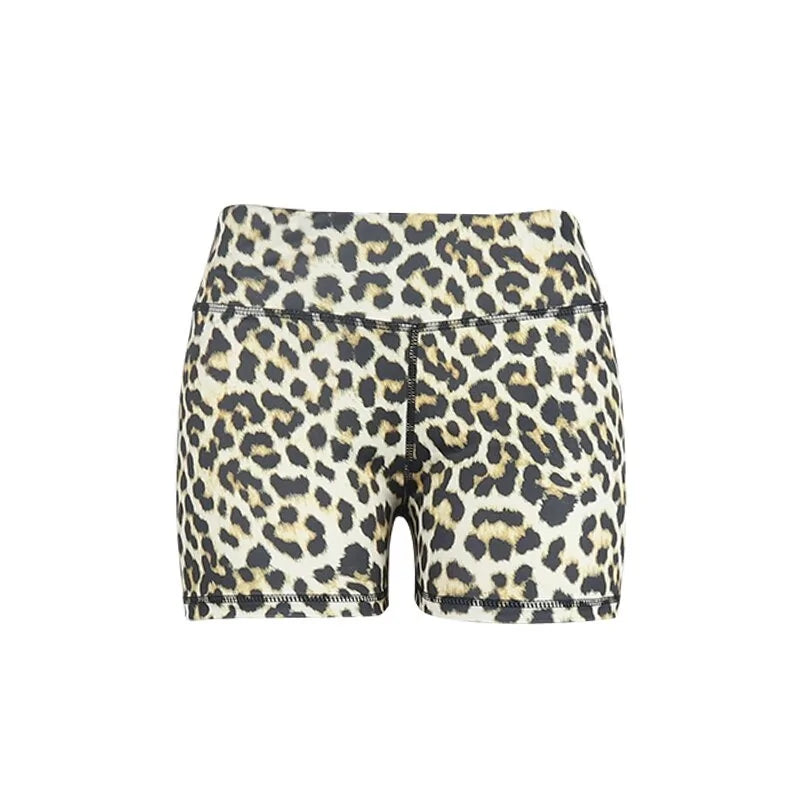Leopard Push Up Booty Workout Shorts Camo Colors