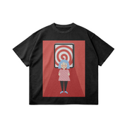 Resisting The Hypnotic Pull | Minimal Art Oversized T-shirt | Camo Colors