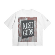 Kush Gods | Minimal Art Oversized Boxy T-Shirt | Camo Colors
