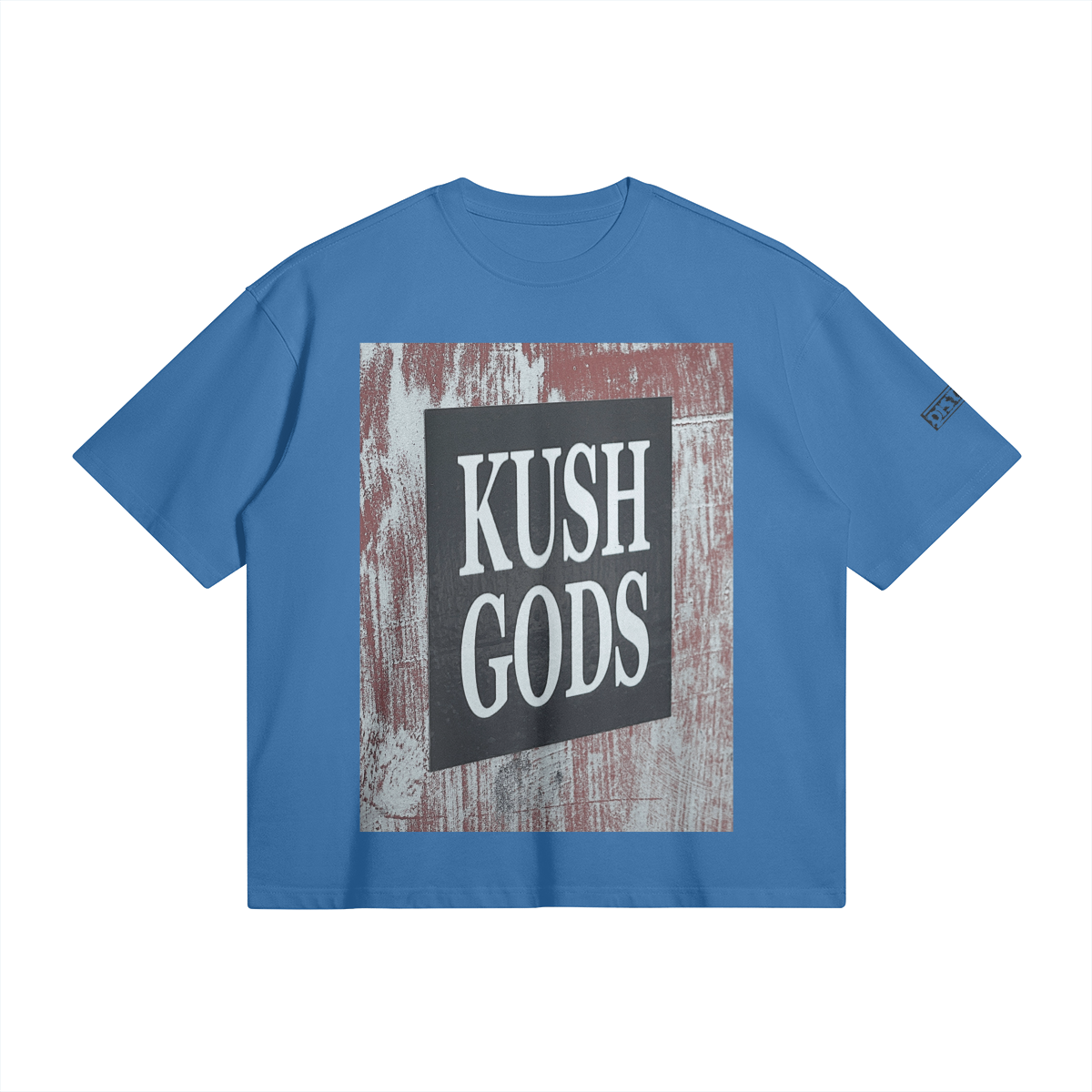 Kush Gods | Minimal Art Oversized Boxy T-Shirt | Camo Colors