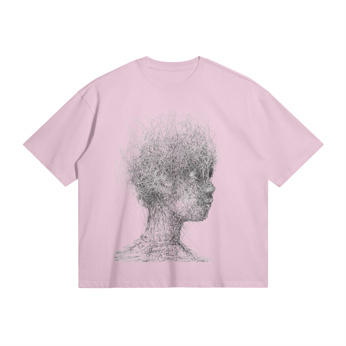 Boy | Modern Art Oversized Boxy T-Shirt | Camo Colors