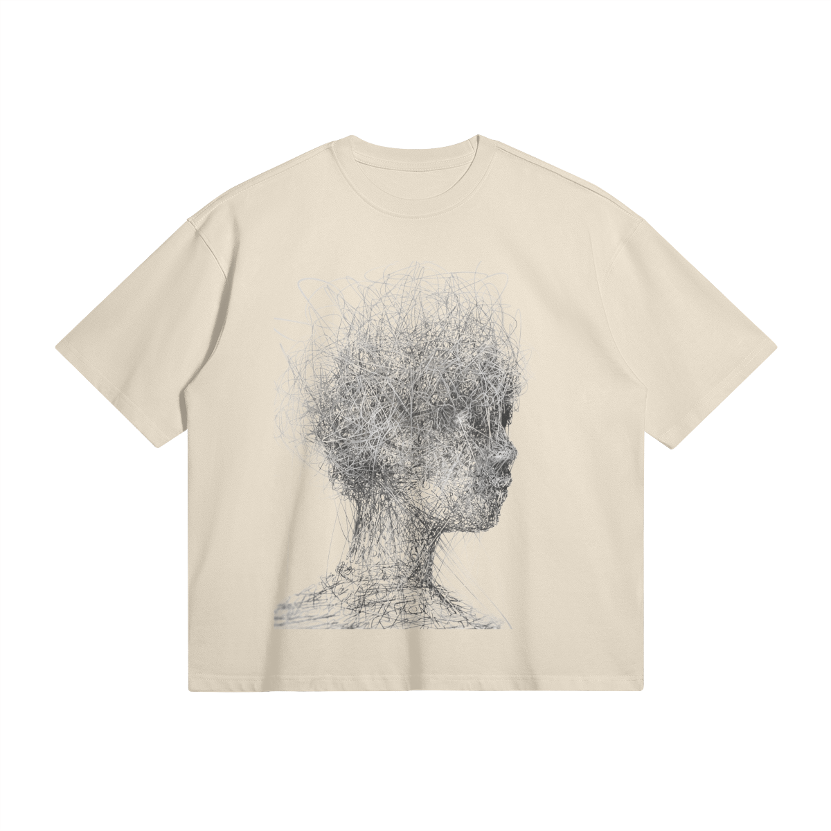 Boy | Modern Art Oversized Boxy T-Shirt | Camo Colors