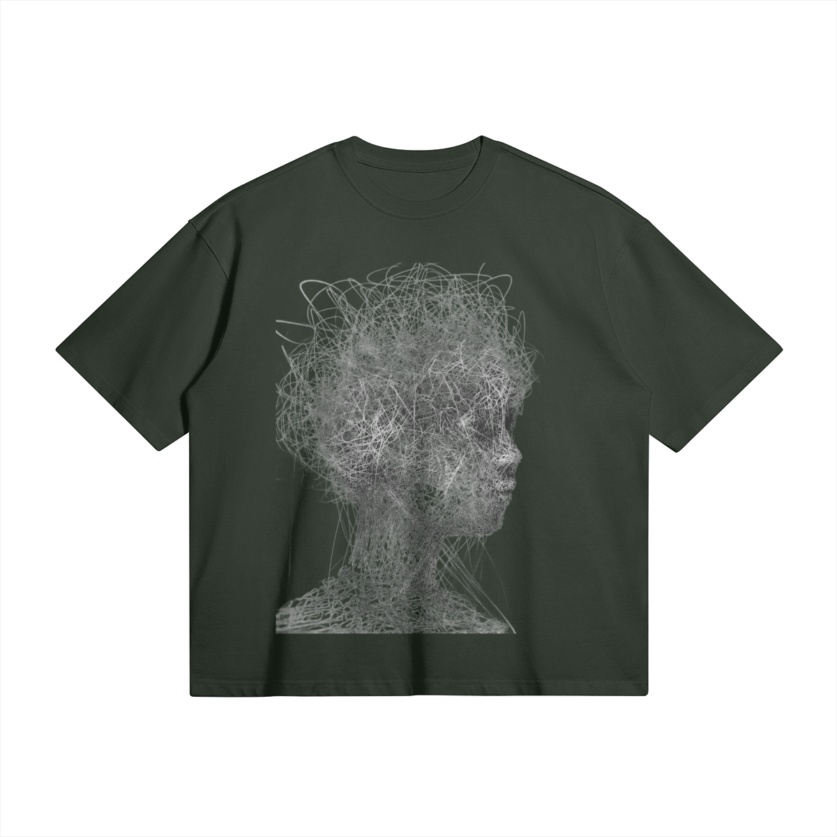 Boy | Modern Art Oversized Boxy T-Shirt | Camo Colors