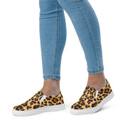 Leopard Slip-on Canvas Shoes for Women | Brown & Black Camo Colors